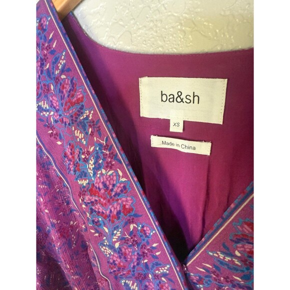 Ba&sh Maya Botanical Faux Wrap Maxi Dress XS - Picture 3 of 9